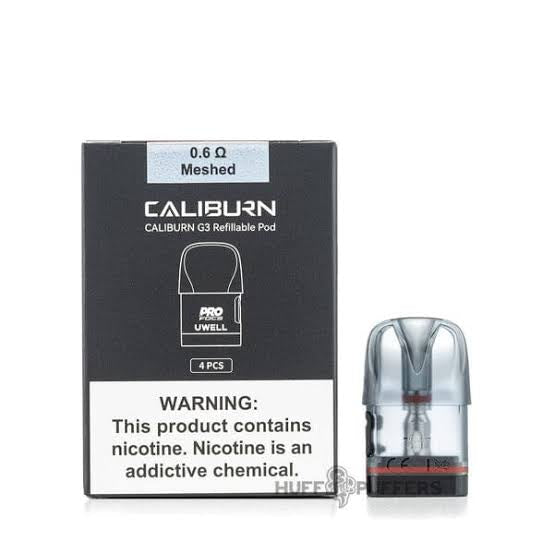 UWELL CALIBURN G3/GK3/G4 REPLACEMENT PODS-Pack of 4
