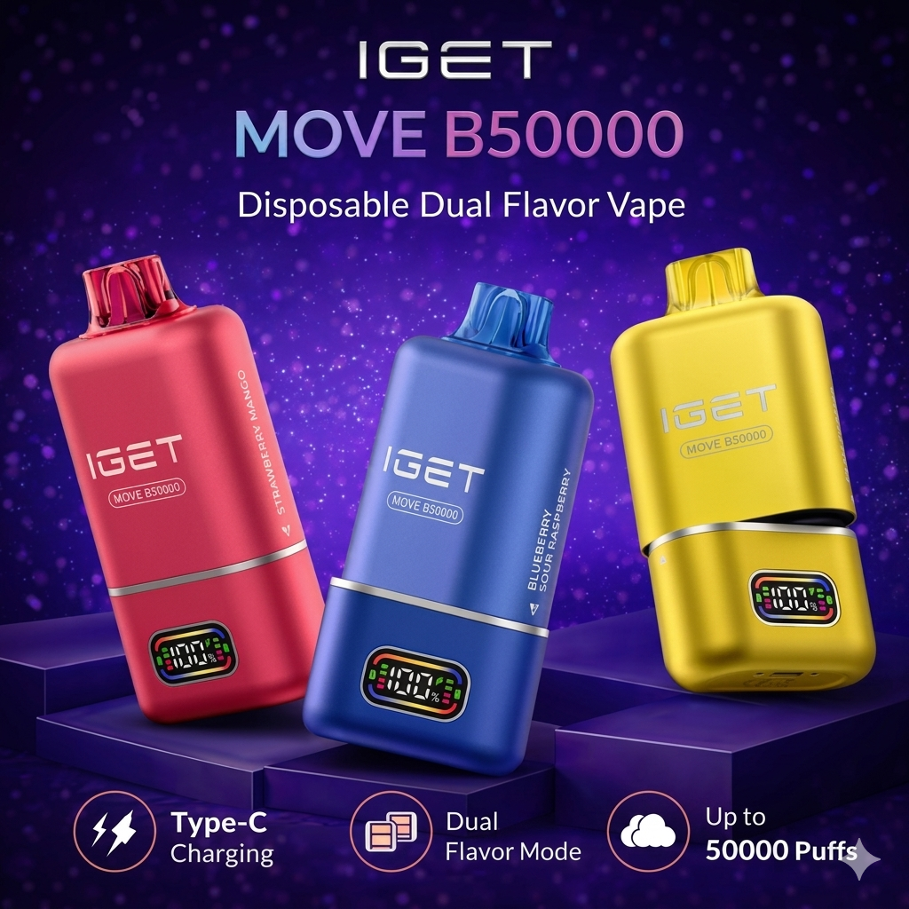 IGET MOVE B50000 - 50k Puffs (2 Flavors in 1 device)