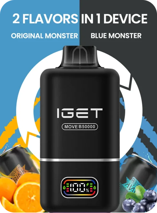 IGET MOVE B50000 - 50k Puffs (2 Flavors in 1 device)