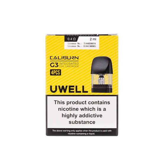 UWELL CALIBURN G3/GK3/G4 REPLACEMENT PODS-Pack of 4