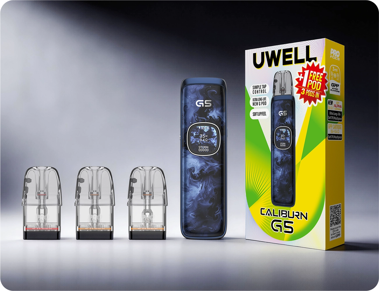 UWELL CALIBURN G5 POD KIT – 35W, 1600MAH | INDIA